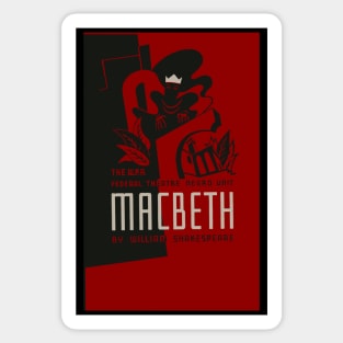 Macbeth Vintage Poster Sticker